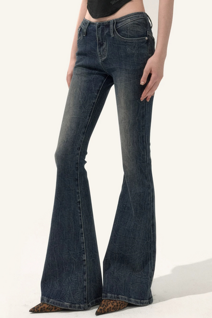 Vintage Flared Denim Pants