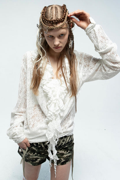 Loose Fit Lace Shirt