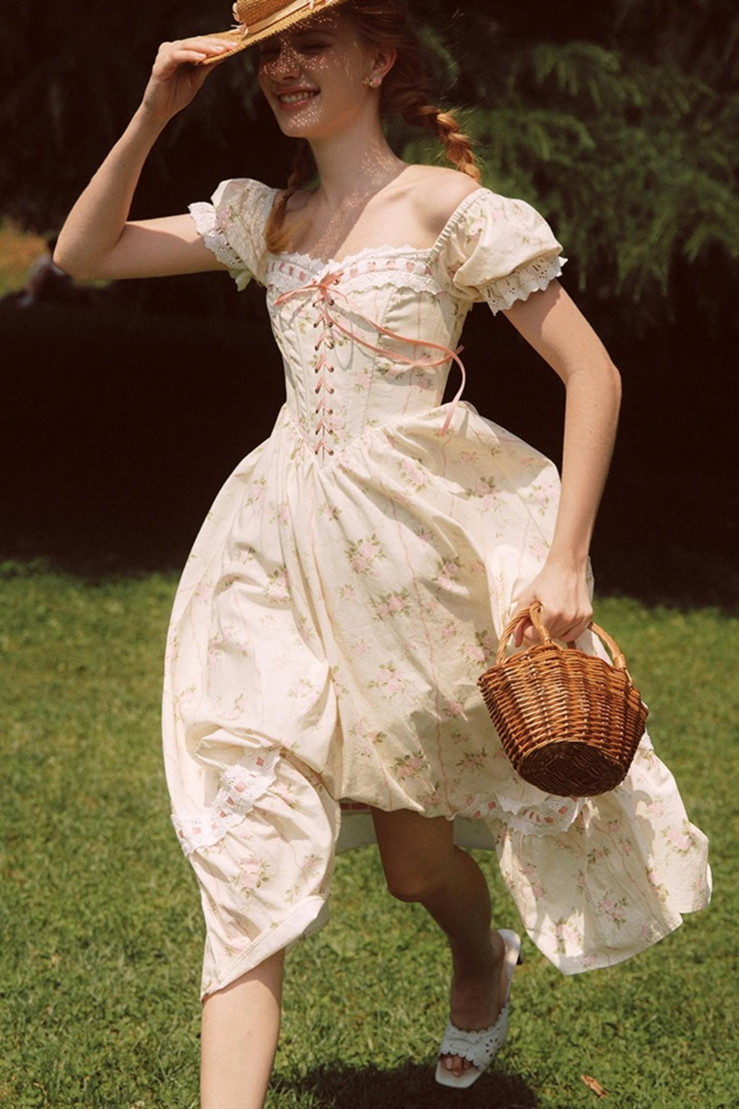 Herringbone Corset Dress