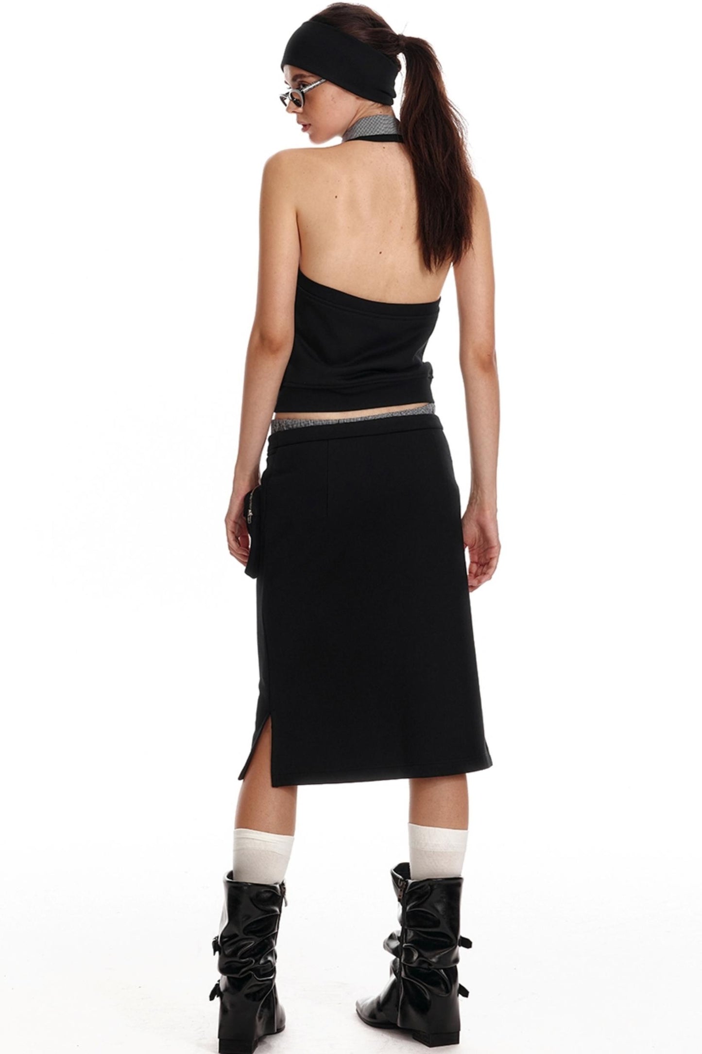 Low-Waist Pocket Skirt