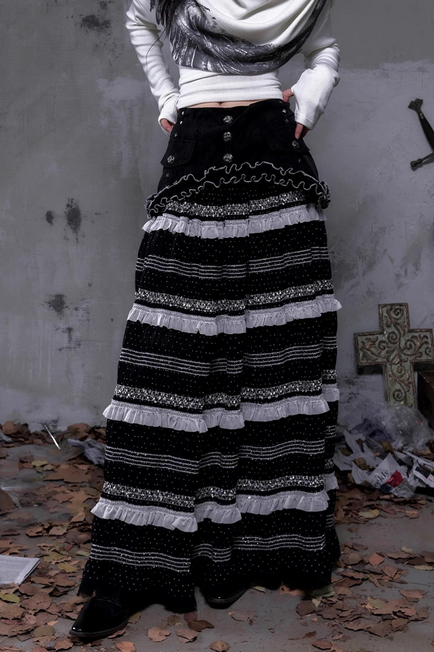 Rock Daughter Lace A-Line Skirt