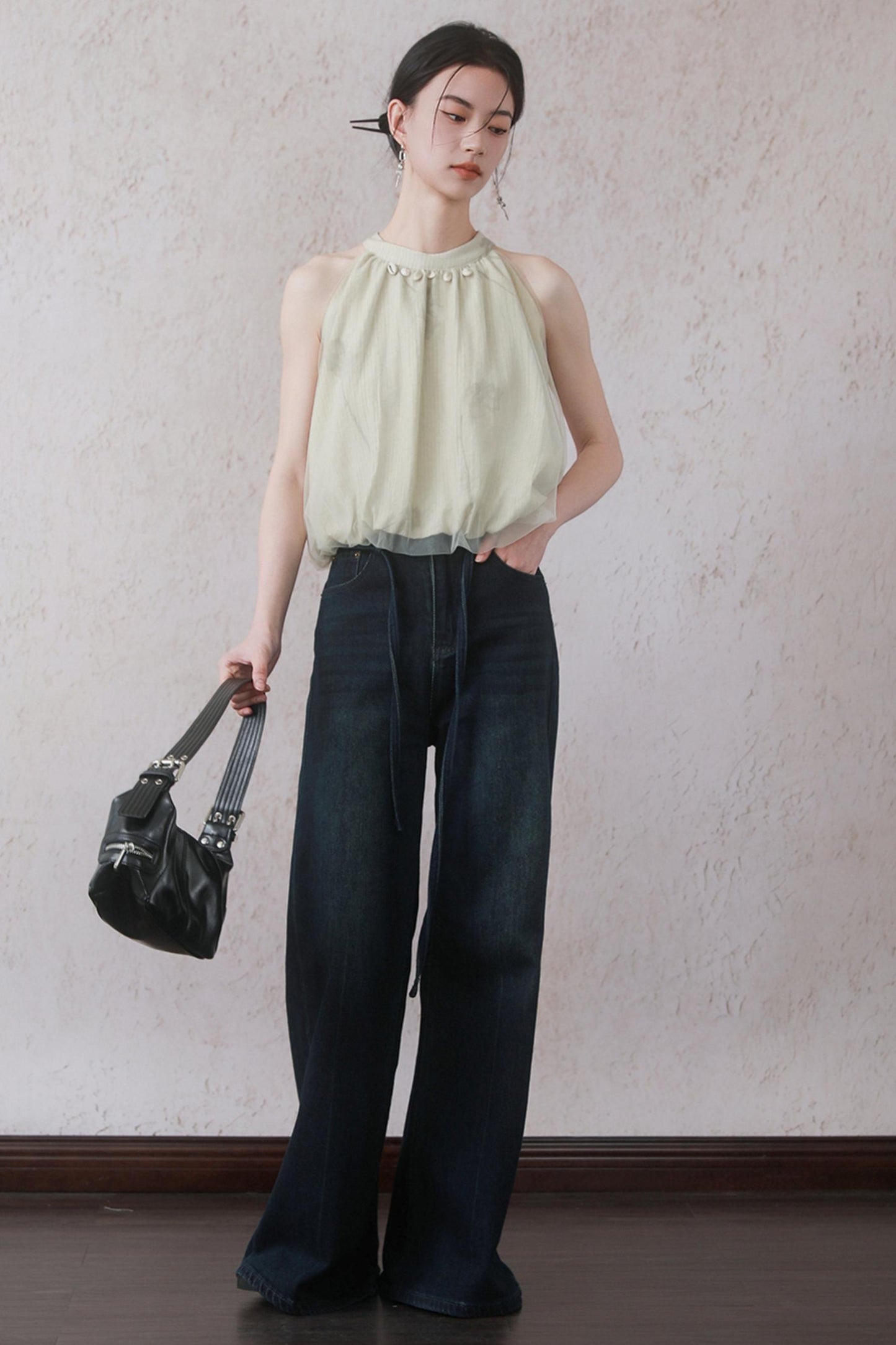 Summer Belted Denim Jeans