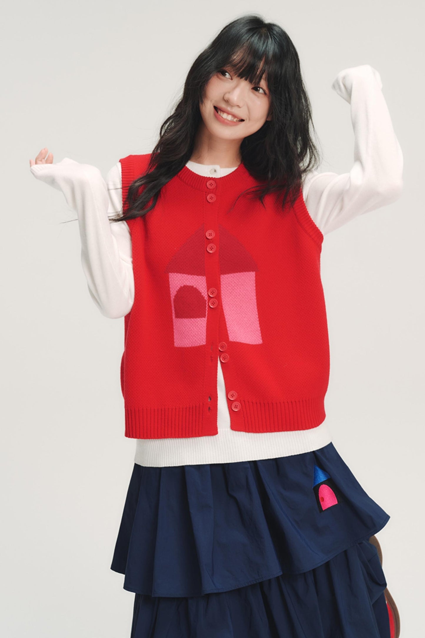 Red House Jacquard Wool Vest