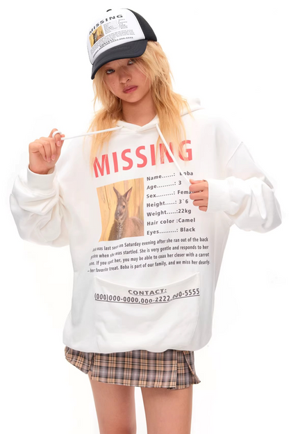 Känguru-Hinweis-Sweatshirt