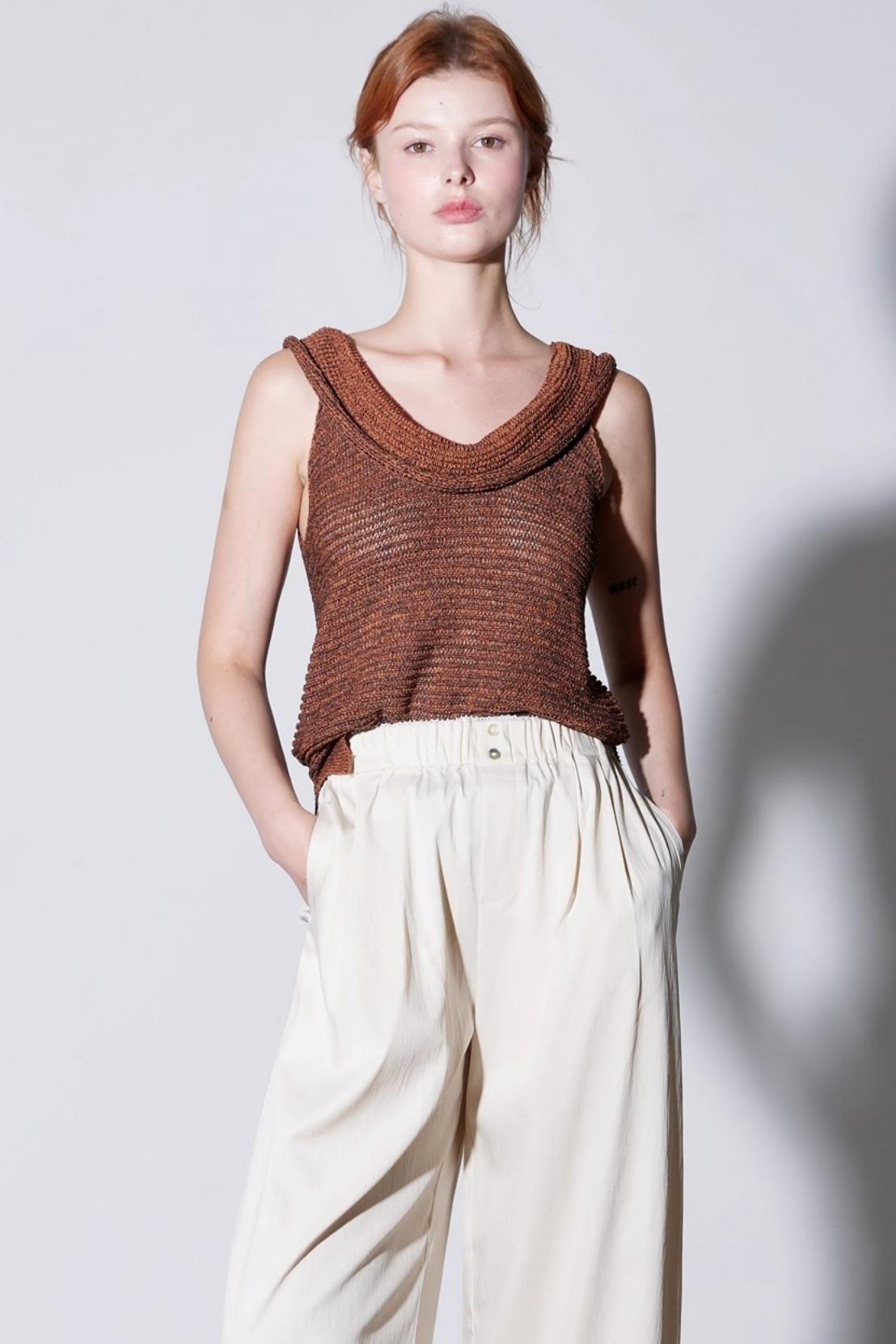 Natural Breathable Knitted Top