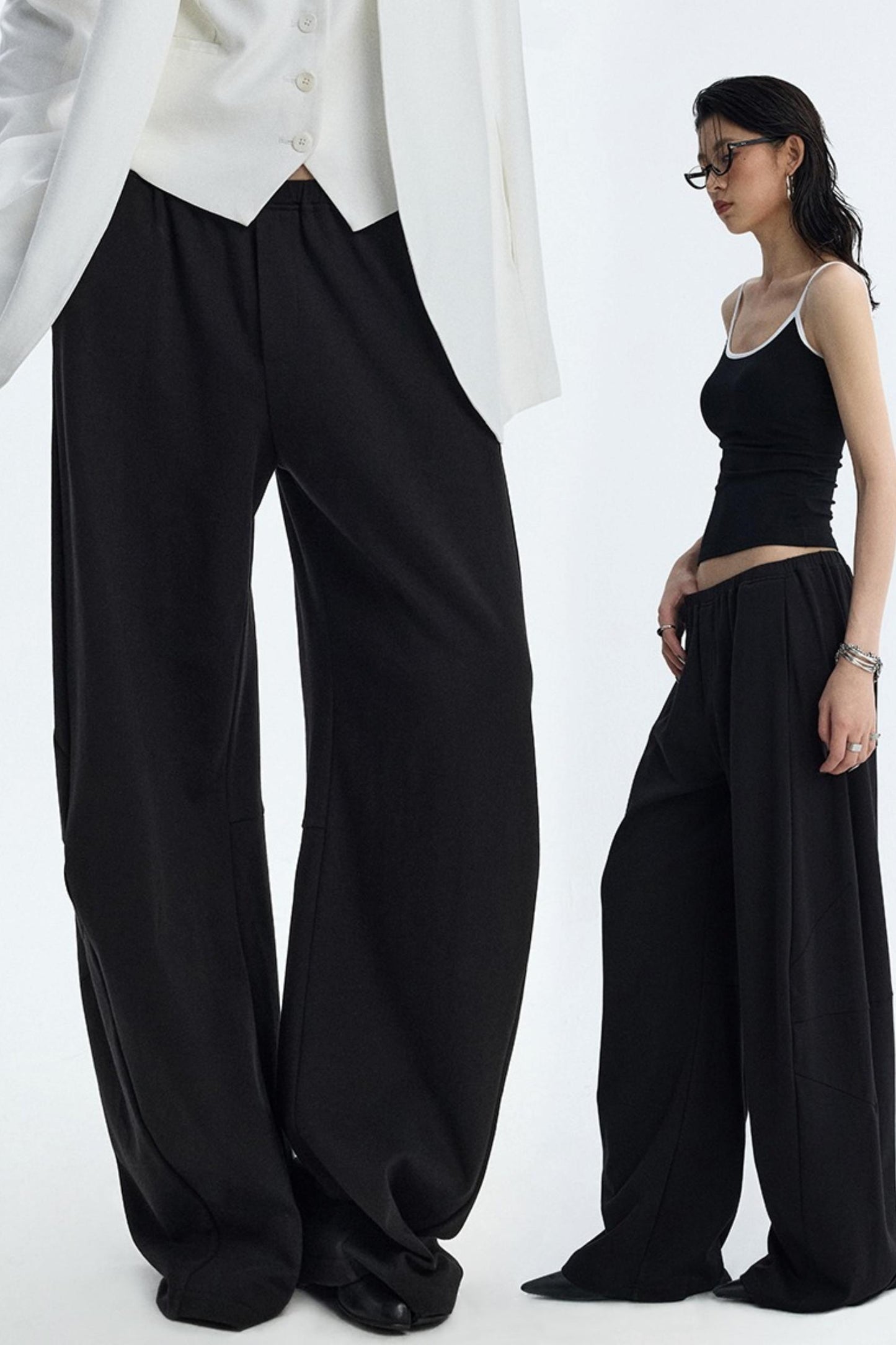 Autumn Elasticated Waist Womens Trousers