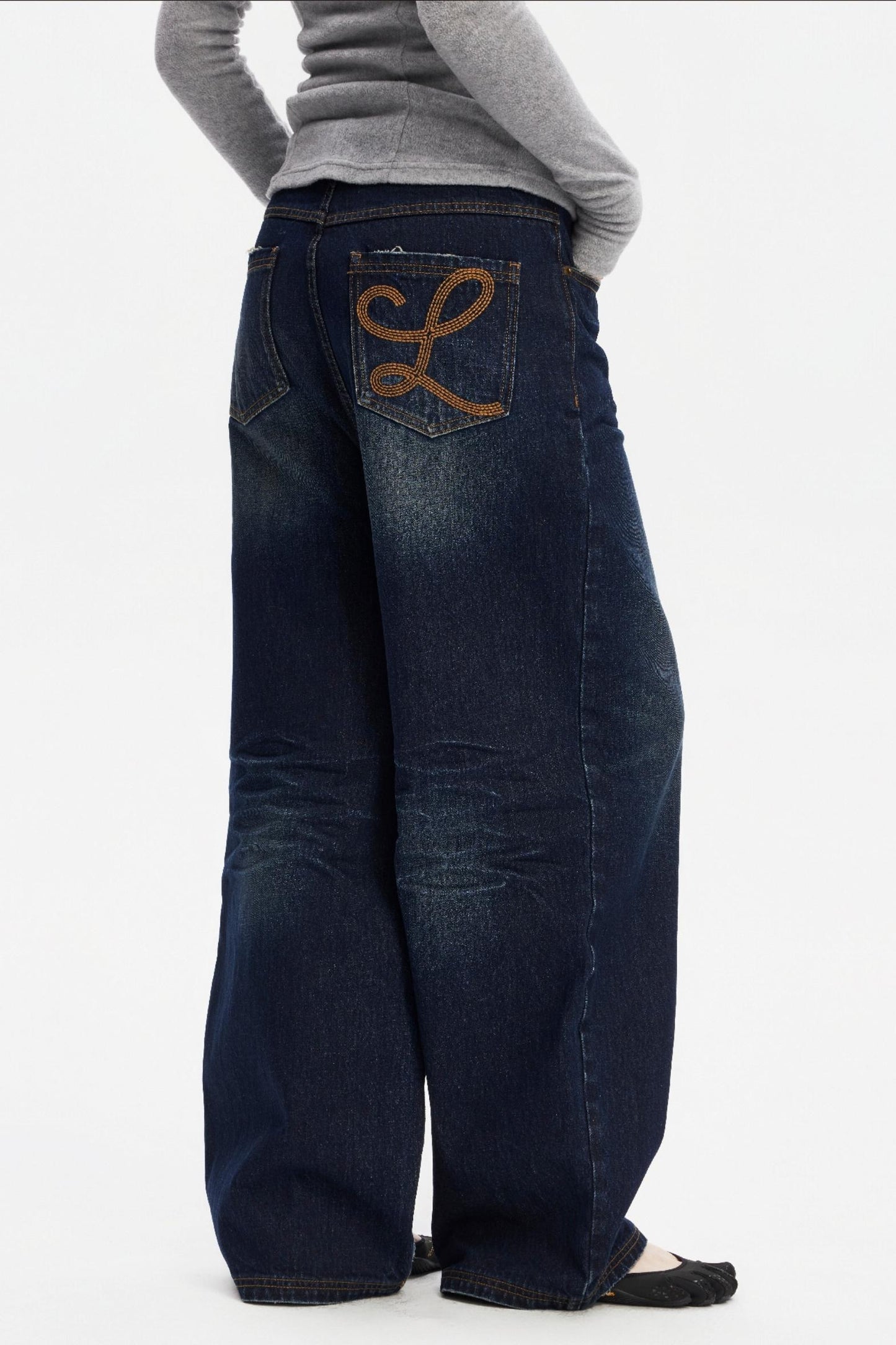 Vintage Distressed Denim Pants