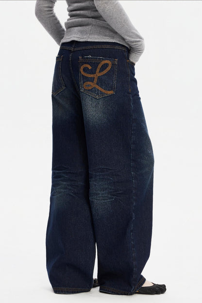 Vintage Distressed Denim Pants