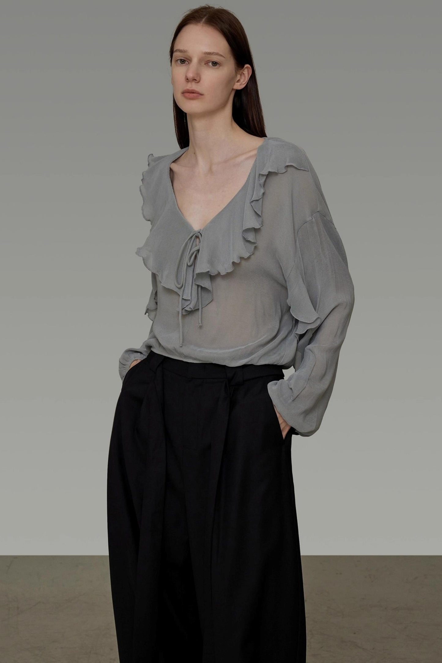 Autumn Ruffled Slimming Top