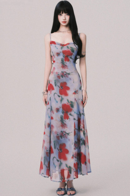 Seaside Swing Halter Dress