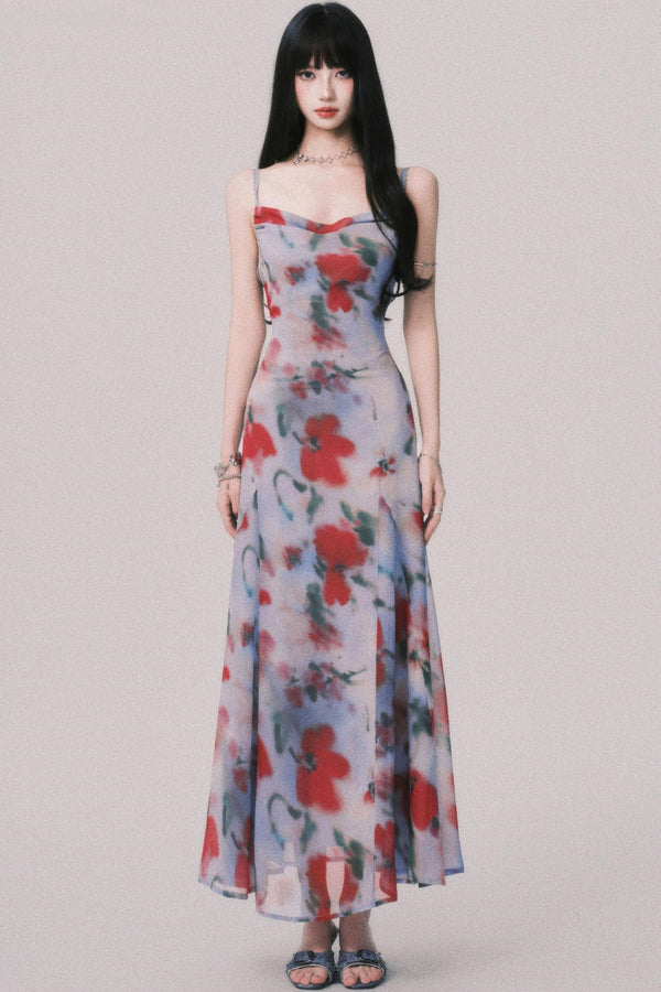 Seaside Swing Halter Dress