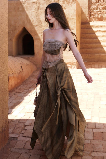 Lace Panelled Top Set-Up