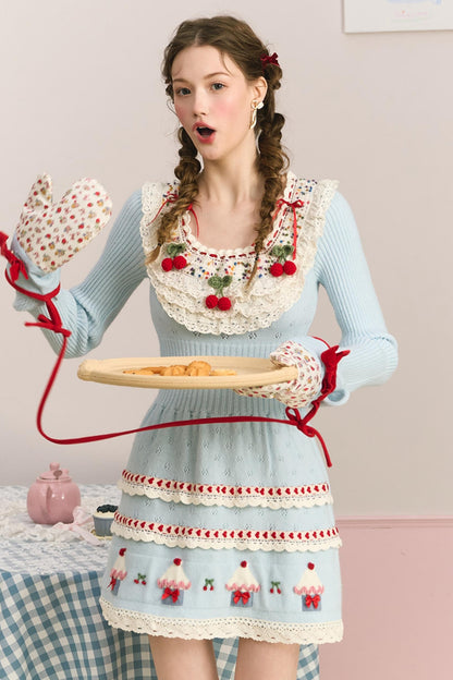 Berry Cake Heavy Work Knit Dress