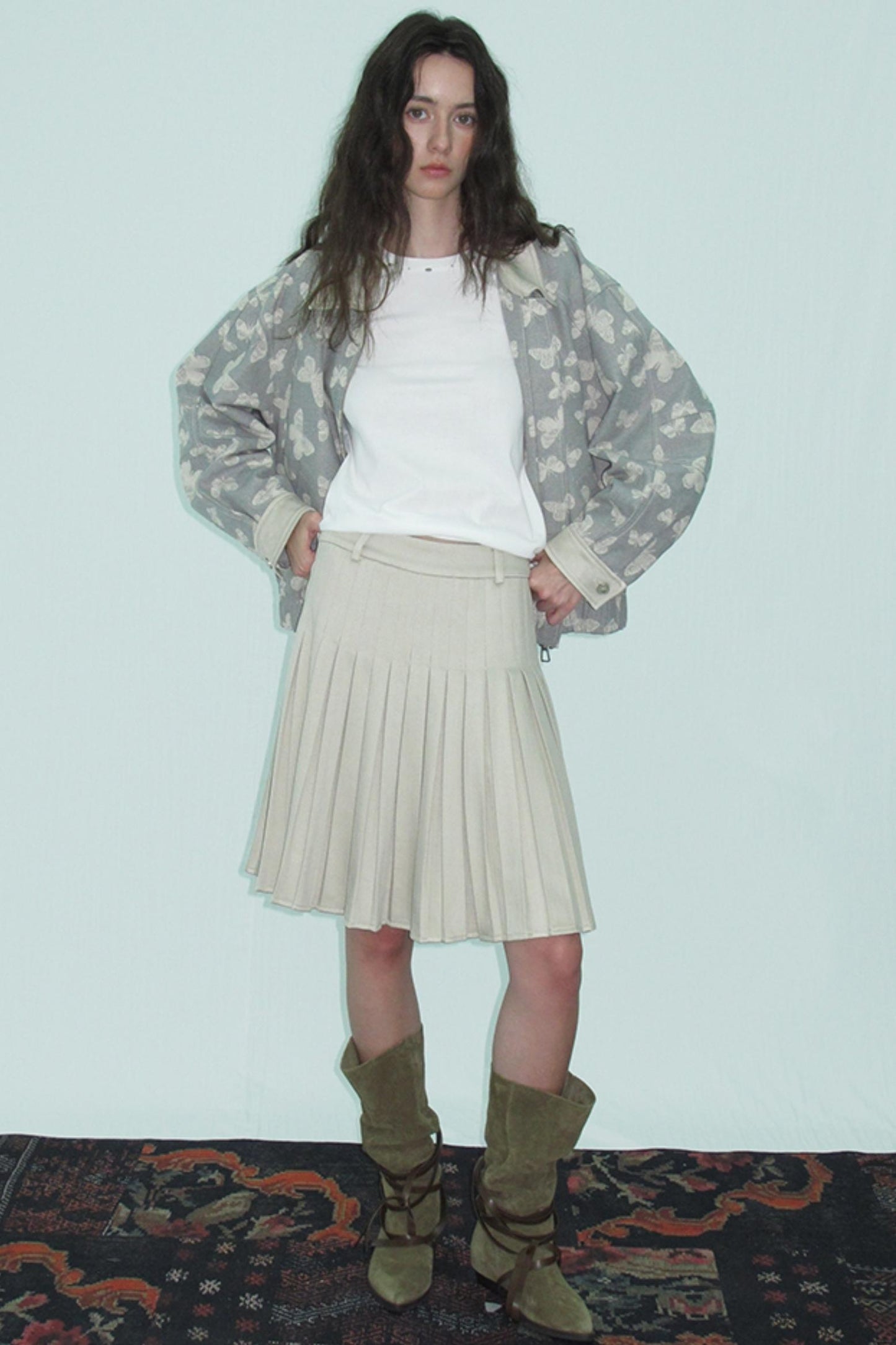 Vermeers Light Pleated Skirt