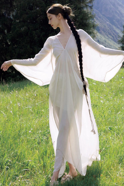 Cool Fairy Bat Sleeve Dress