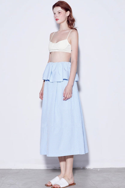 Summer Checkered Skirt