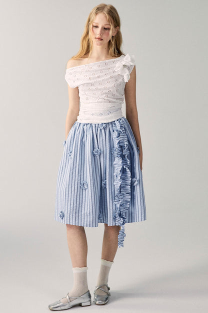 Irregular Knit Asymmetrical Top