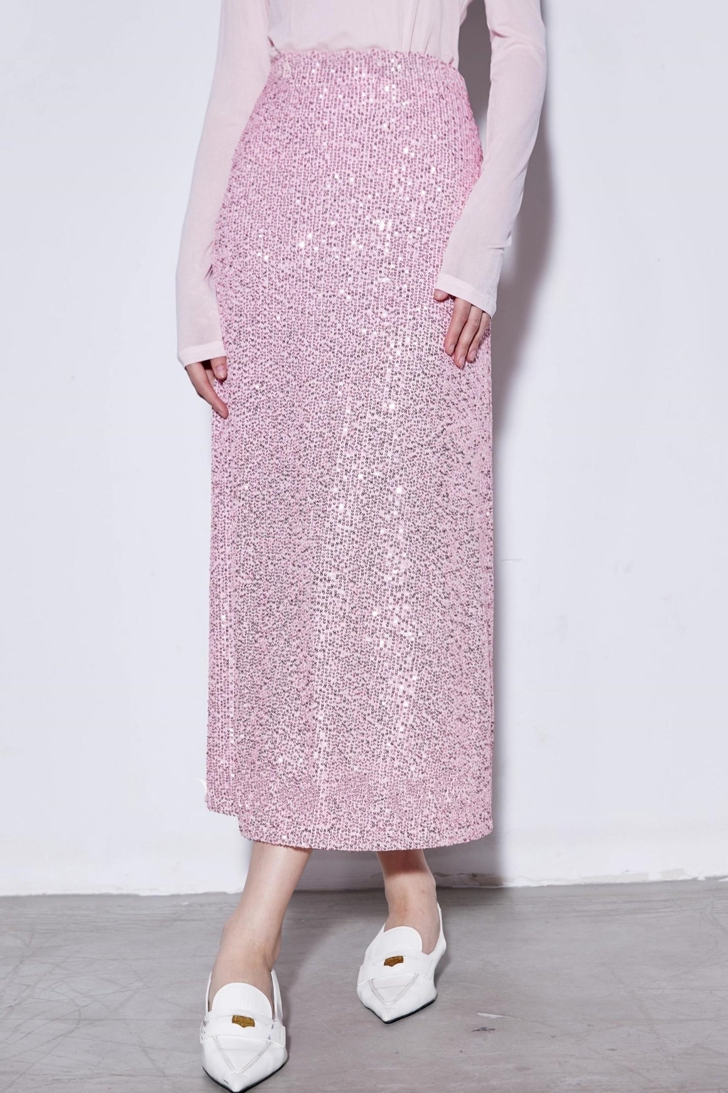 Sequin Knitted Skirt