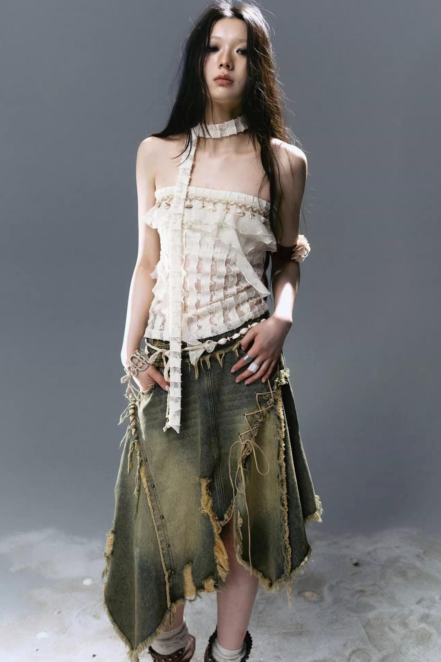 Sea Witch Denim Skirt