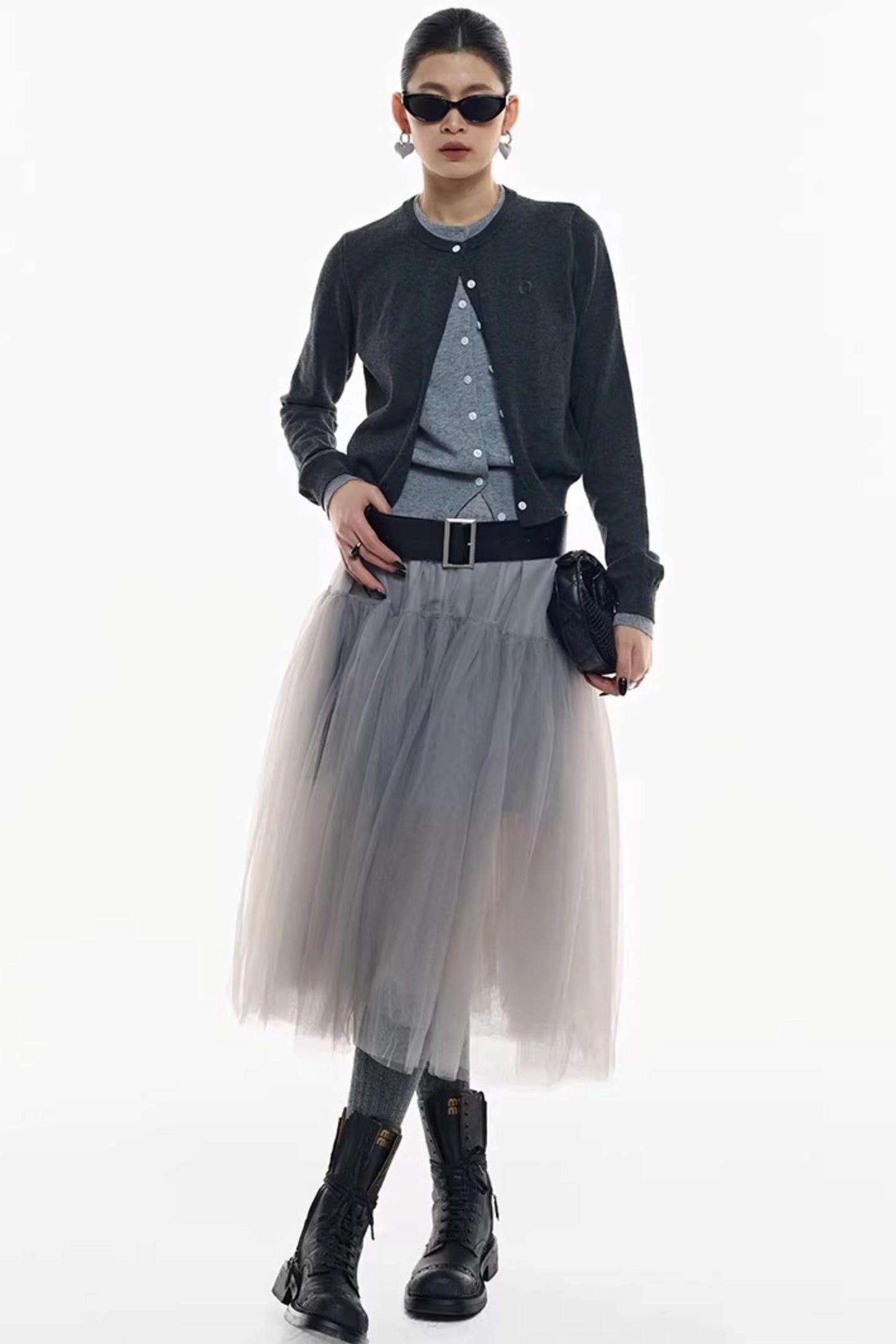 Holiday Edition Smoky Gray Tulle Skirt