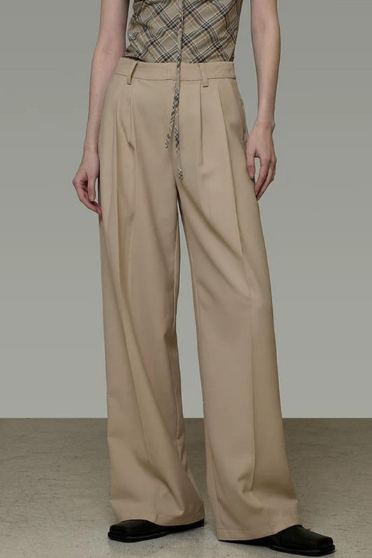Elegant French Straight-Leg Pants