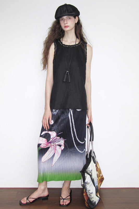 Flora Hemp Pleated Skirt Set-Up