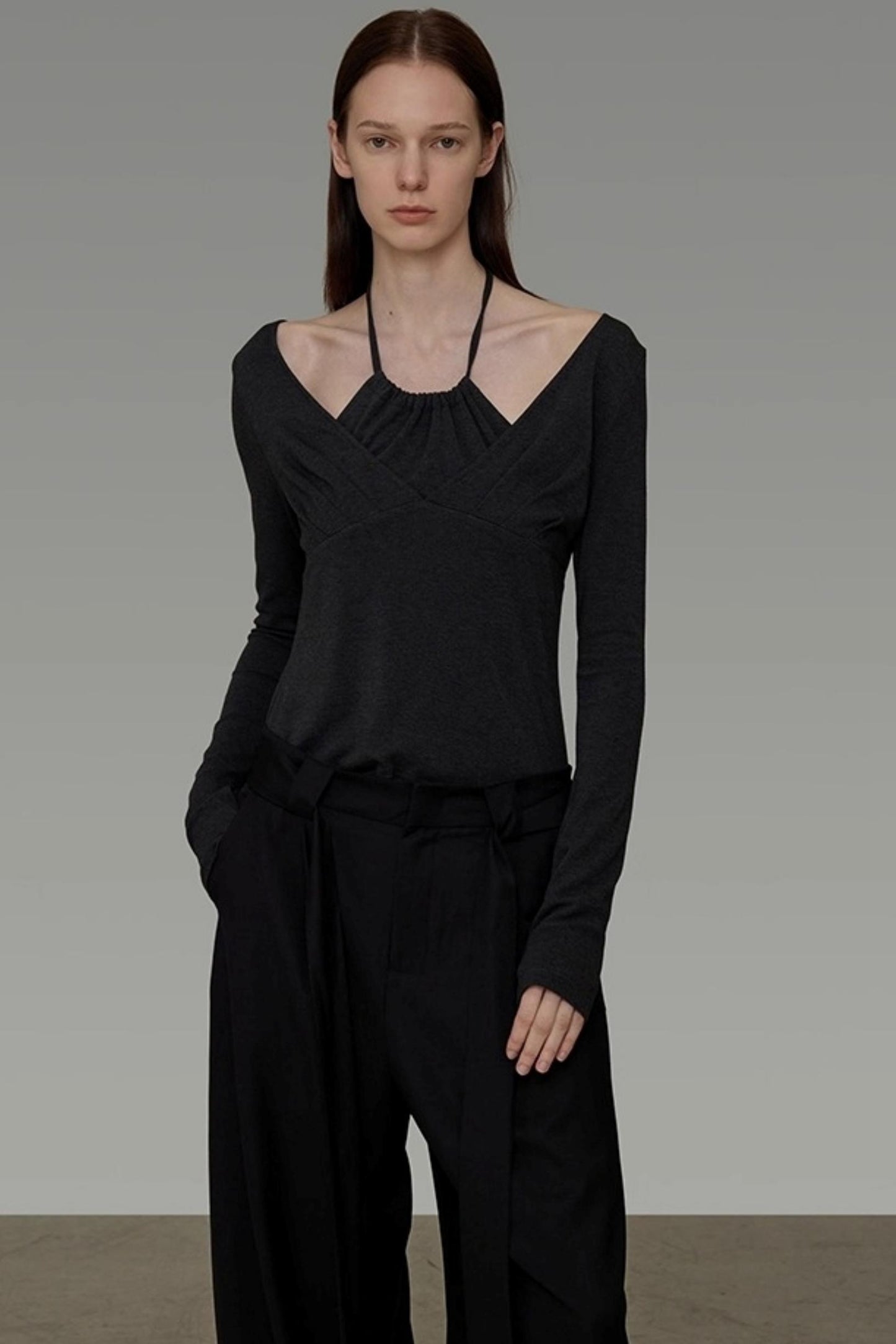 Irregular Neckline Knitwear