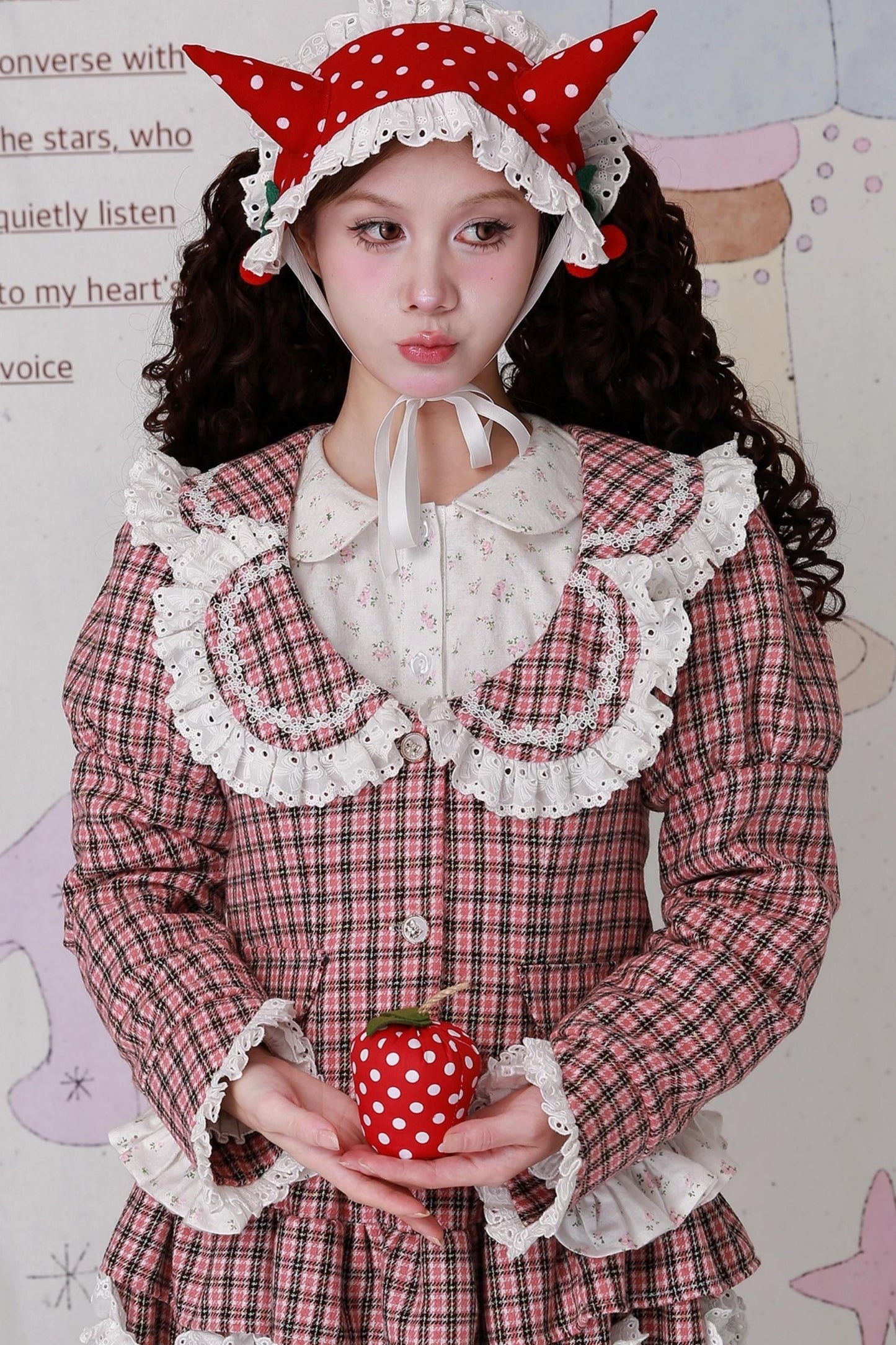 Christmas Pink Plaid Top