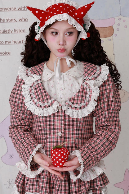 Christmas Pink Plaid Top