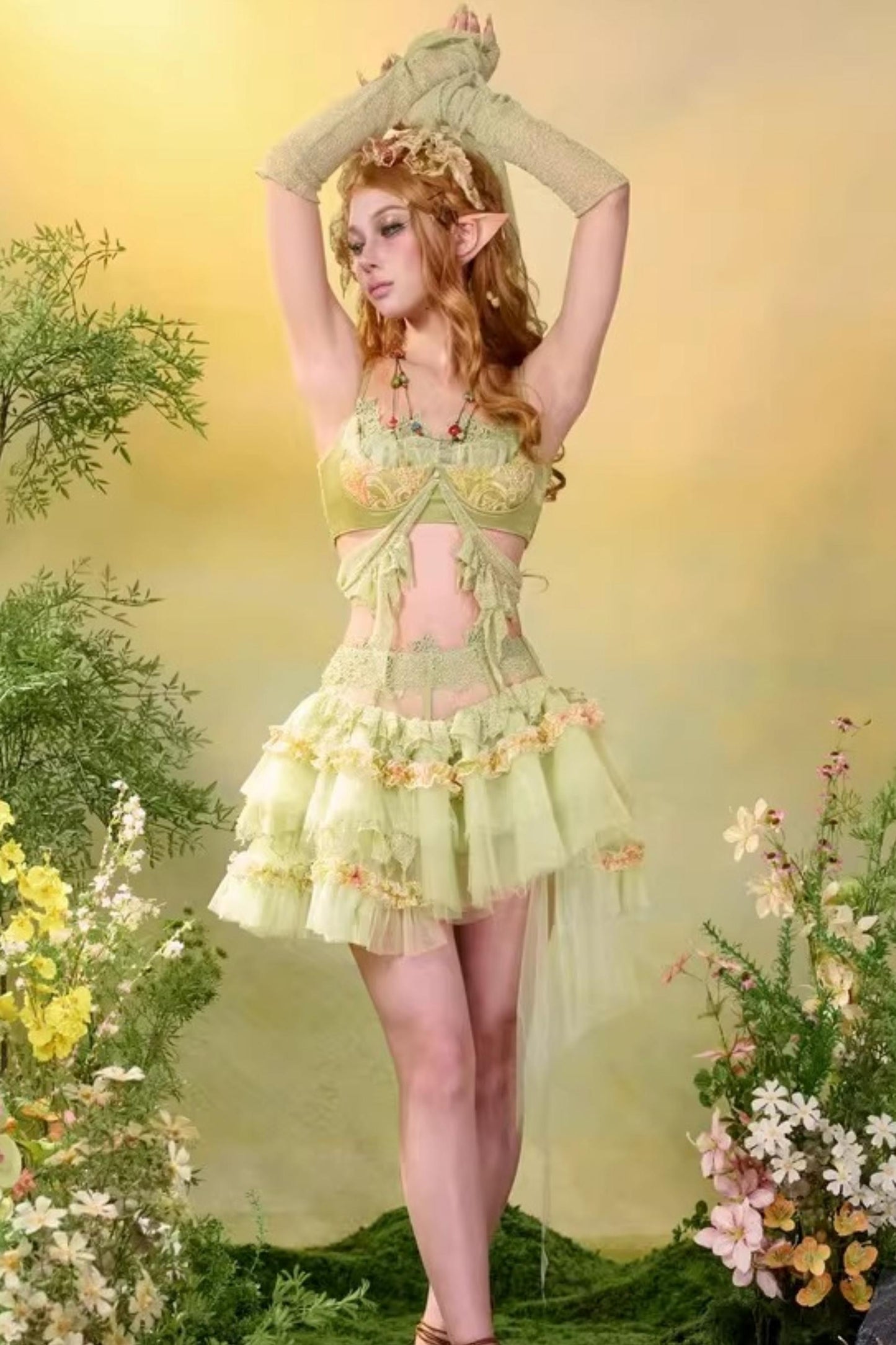 Lace Fairy Camisole Top Set-Up