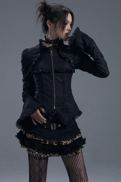 Gothic Vintage Lace Bell Sleeves Top