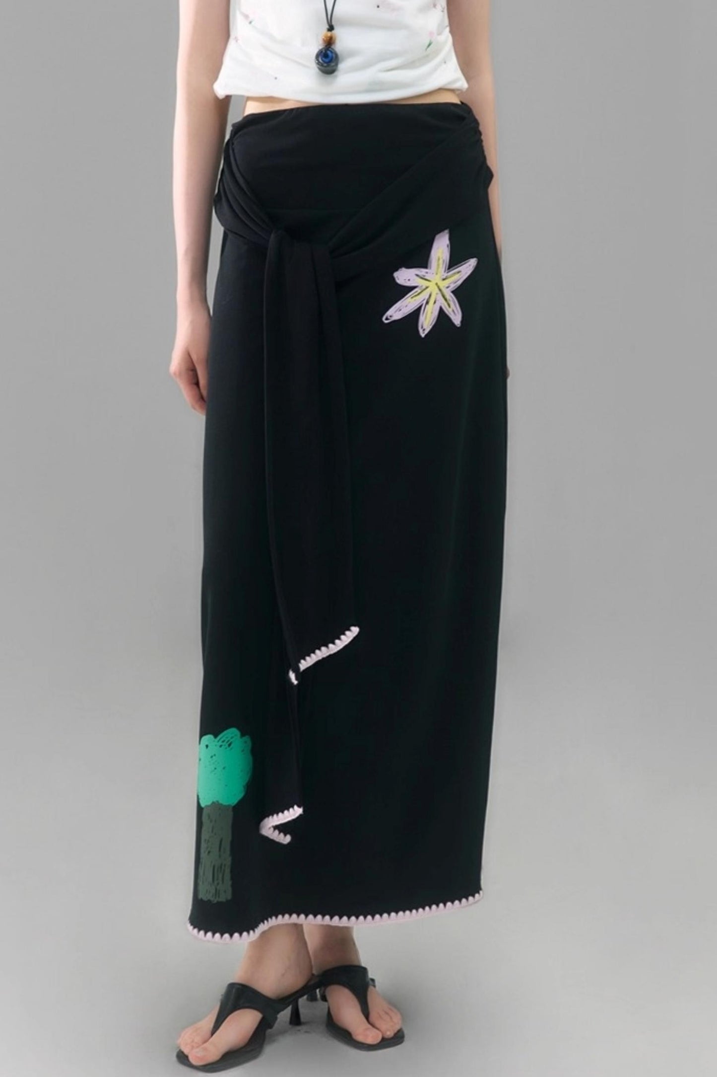 Star Flower Tencel Skirt