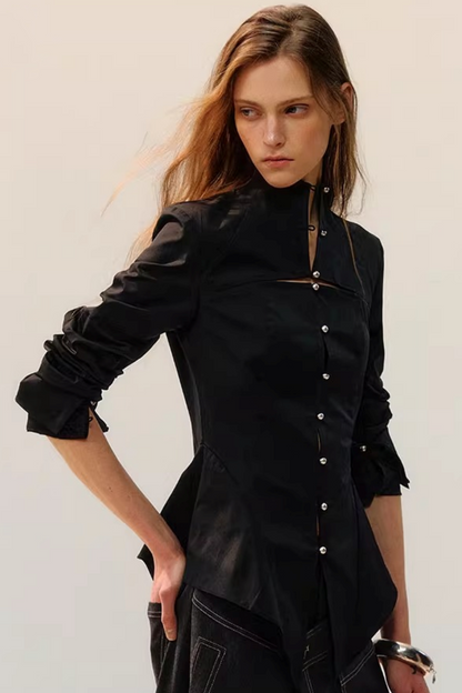 Night Wave Dekonstruierte Bluse