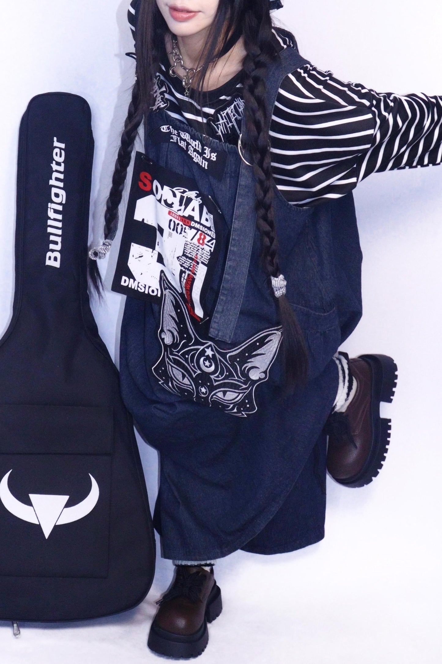 Denim Retro Long Dress