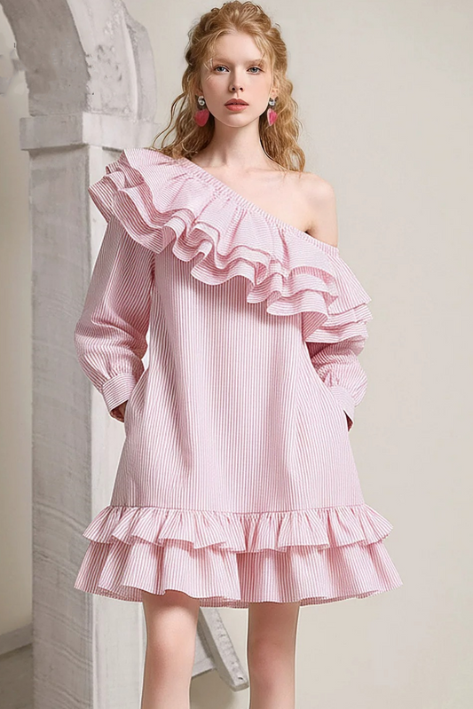 Cherry Blossom Ruffled Dress
