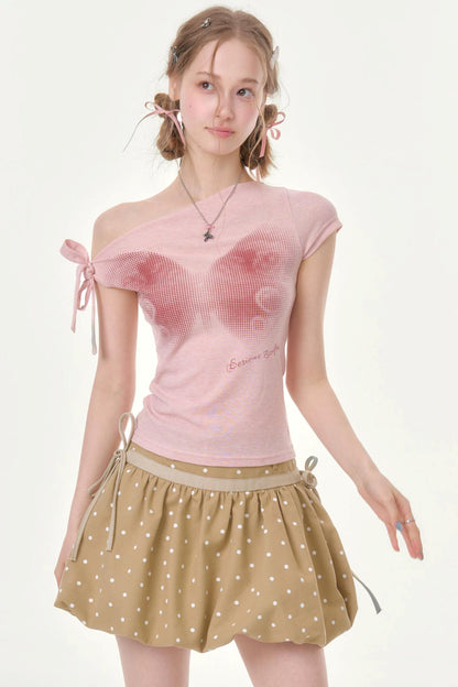 Spring Haze Butterfly Print Blouse