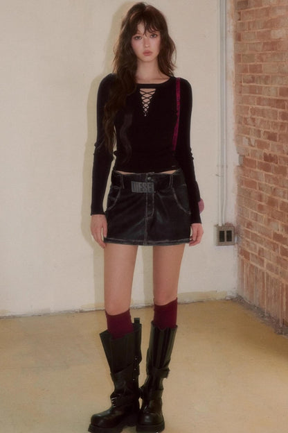 Retro Trendy Cool Short Skirt