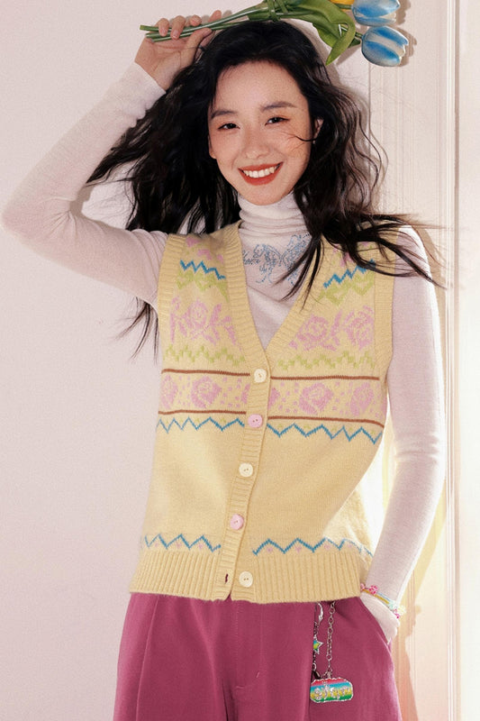 Autumn Style Knitted Vest