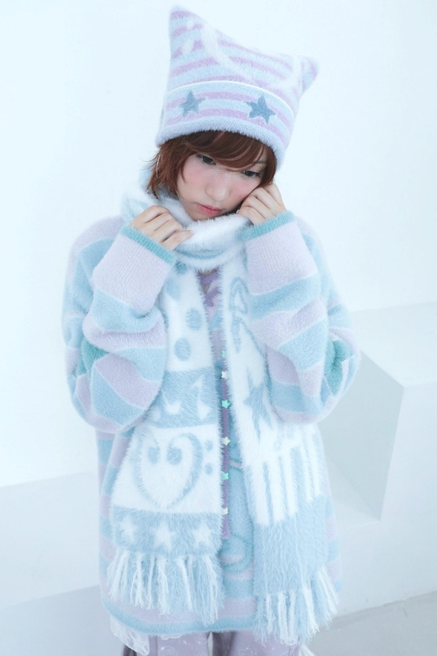 Mink Fringe Reverbial Scarf