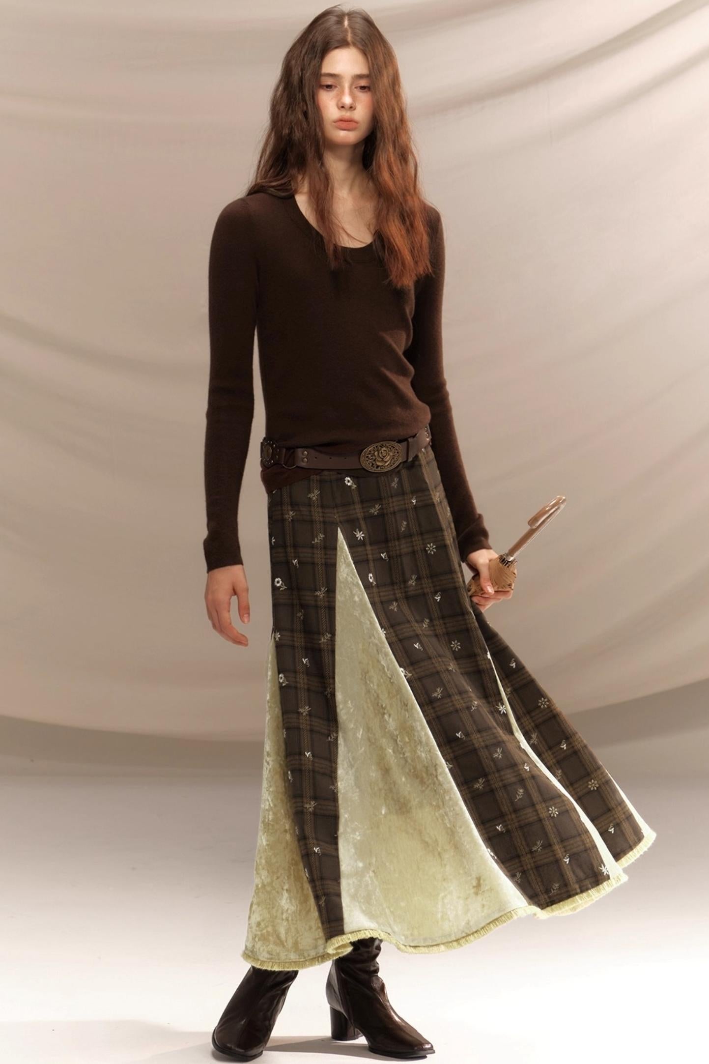 Versatile U-Neck Knitted Base Layer Top