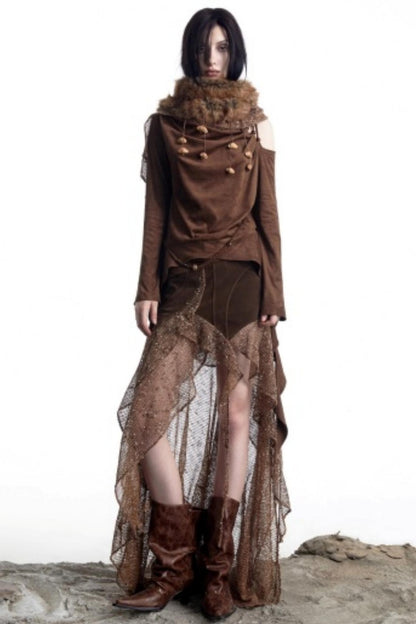 Snow Particles Wool Scarf