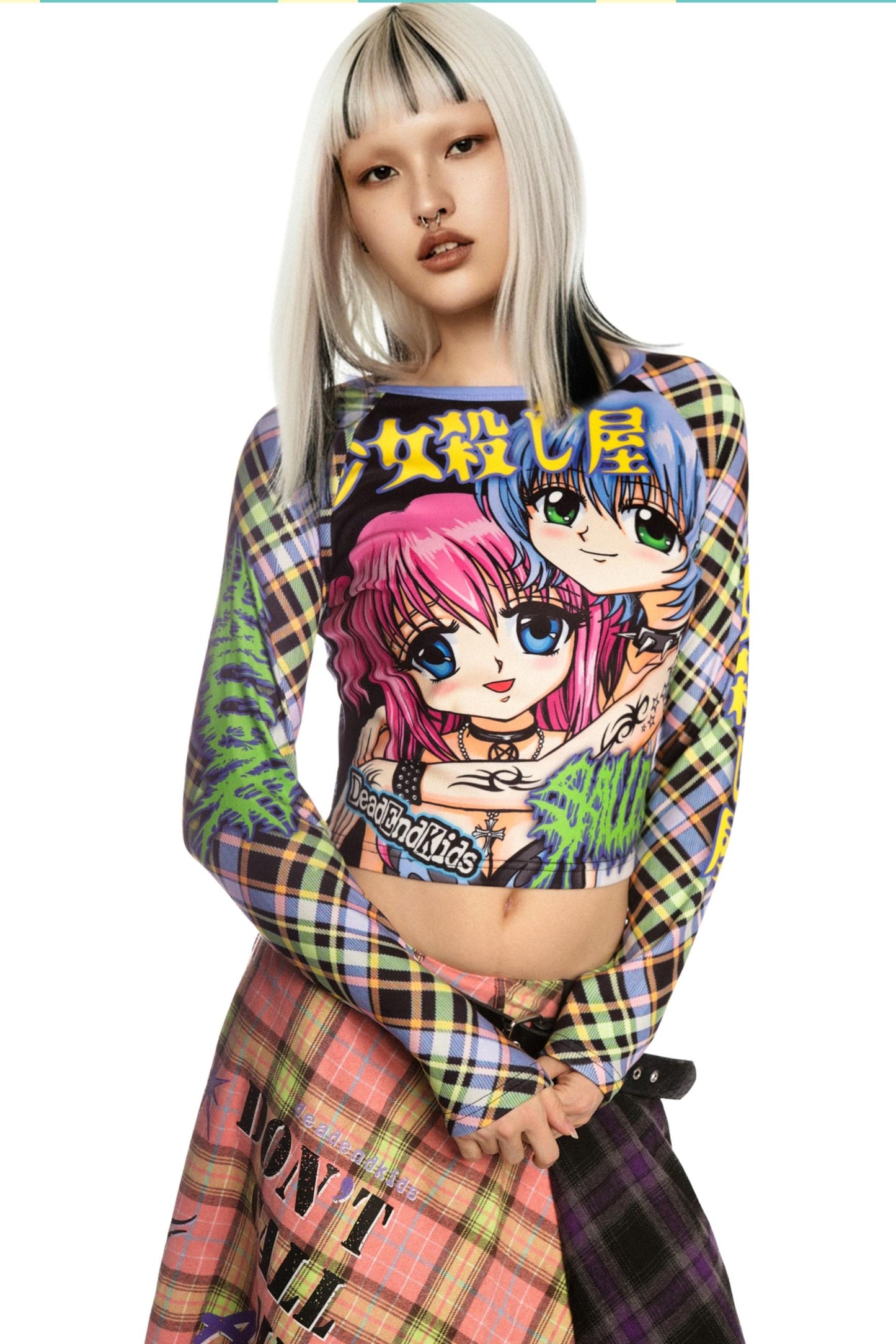 Sweet Printed Raglan Top