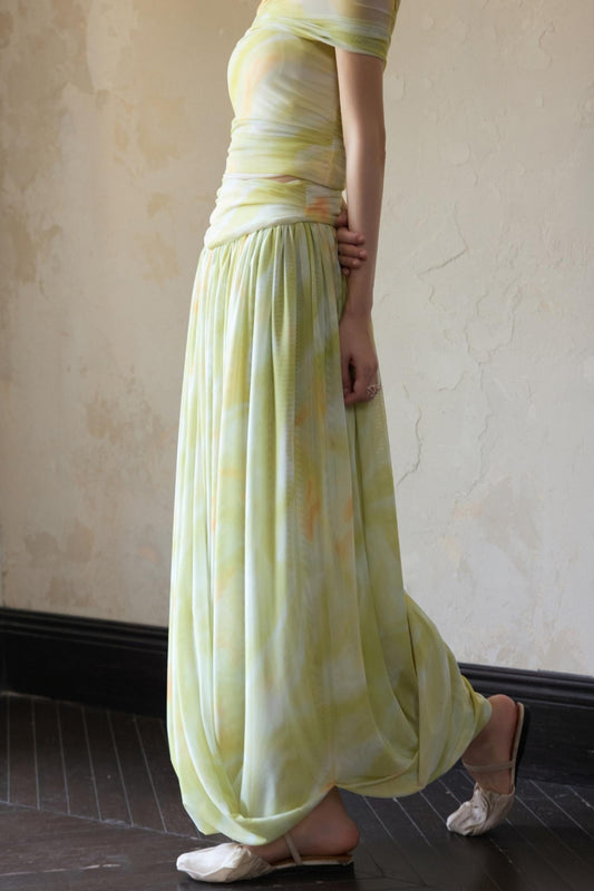 Halo Knitted Bustier Skirt