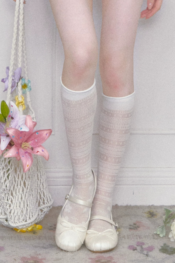 Lace Mid-Calf Socks