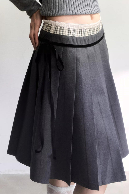 Twilight Plaid Pleated Skirt