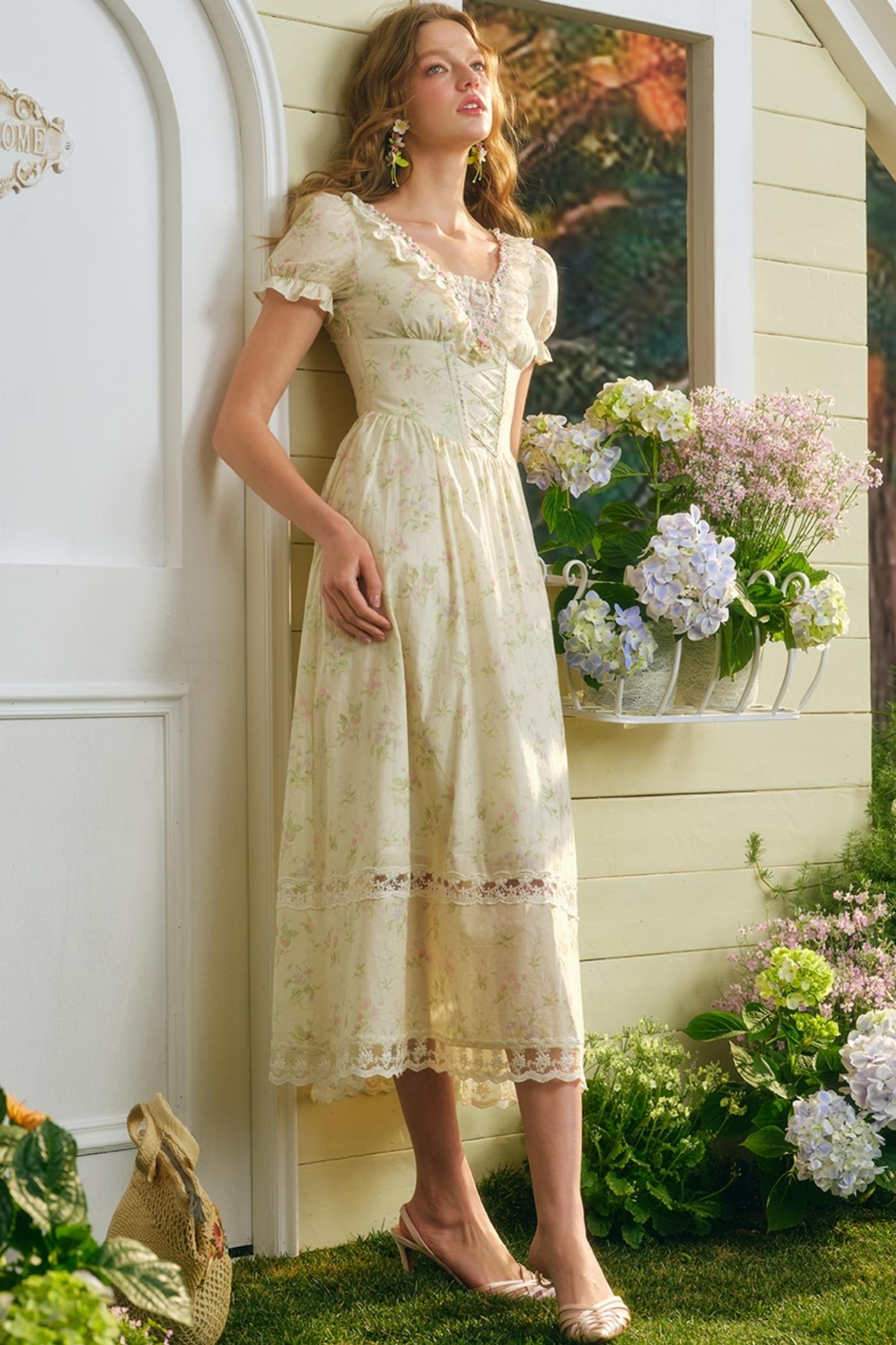 Summer Floral Lace Dress