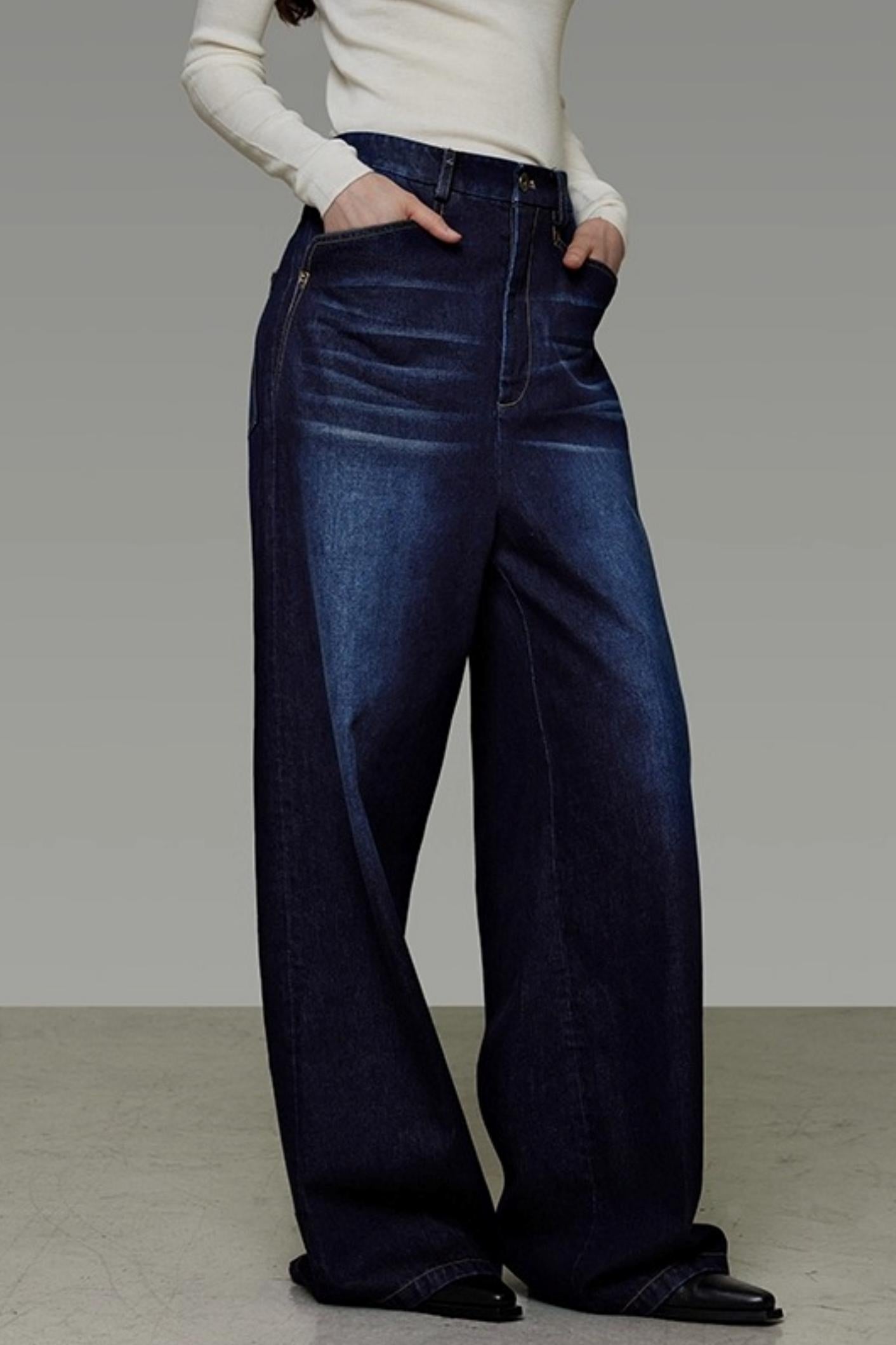 Vintage Winter High-Waisted Slimming Jeans