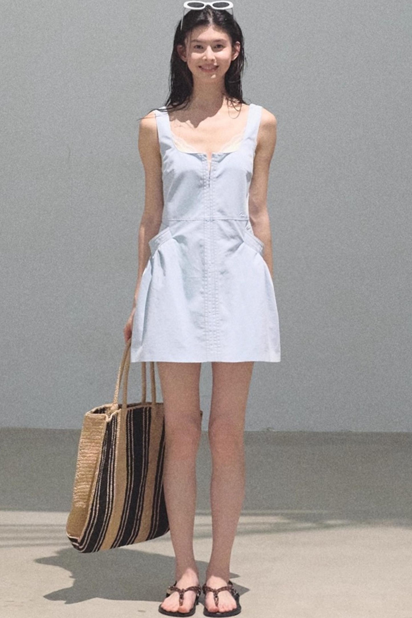 Clear Blue Sky Denim Dress