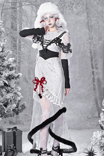 Winter Carol Gothic Mermaid Dress