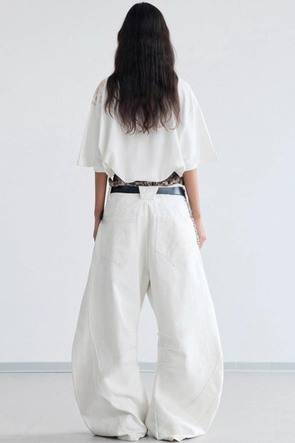 Retro White Genderless Tee